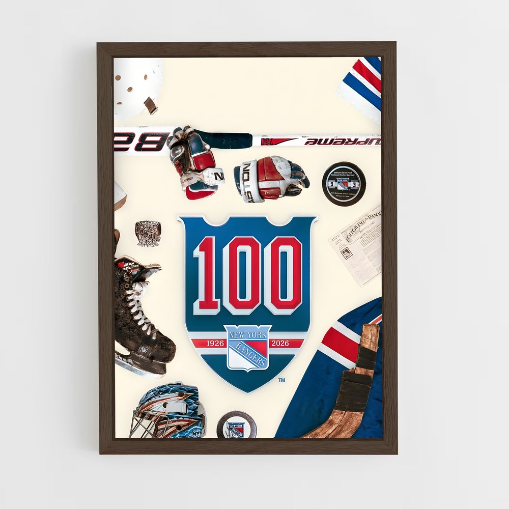 Poster Stickers des Rangers – affiche Hockey sur glace (vue 5)